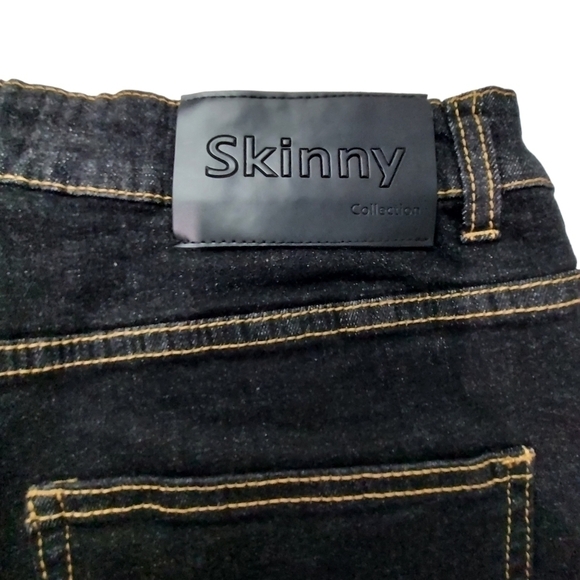 Men's Gingtto Black Skinny Fit Jeans Size 32W 29L NWT - Picture 5 of 7